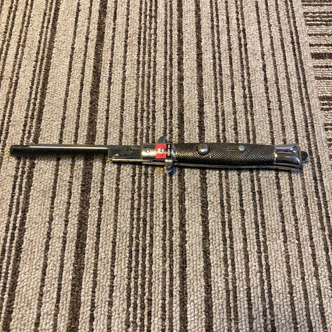 CREAMSODAクリームソーダ ジャックナイフ型コーム ロカビリー クリームソーダ（CREAM SODA） 角ドクロコーム PD25GS-22 ロカビリー