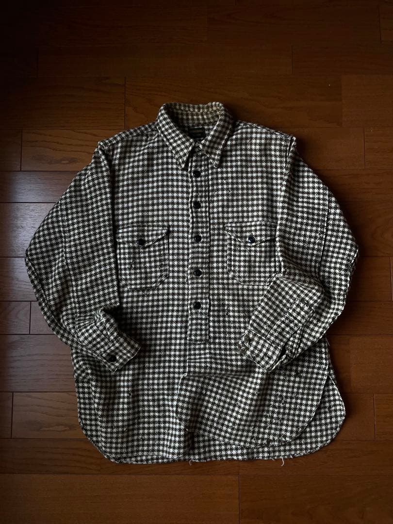 20s 30s チンスト ウールシャツ 20s30s チンスト 20年代30年代 ビンテージ ウールシャツワンポケットV