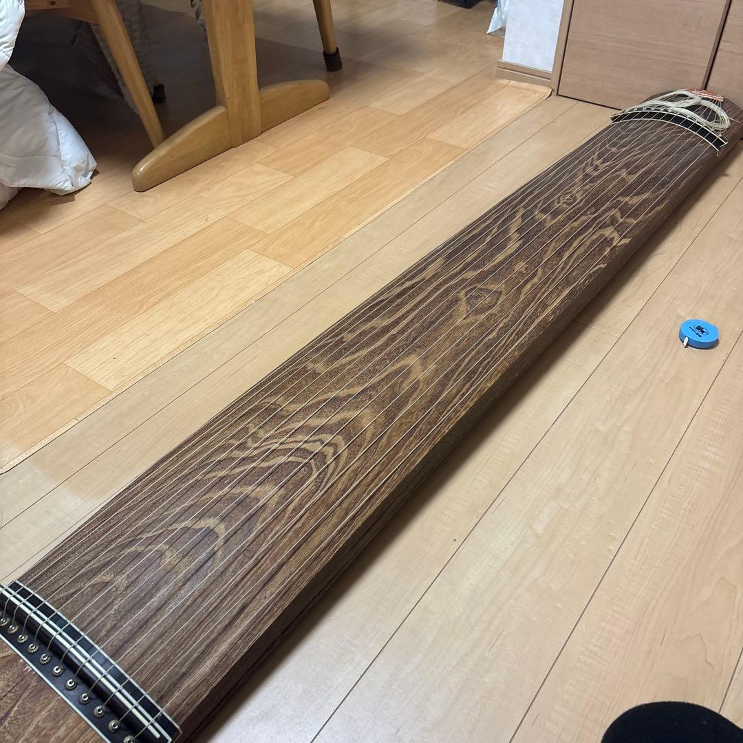 【超高級】　13弦　くり甲　見事な木彫り