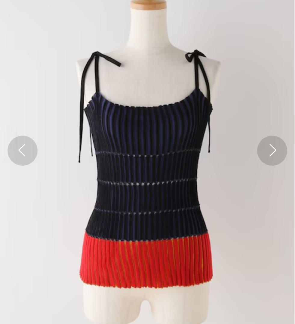 【美品】babaco コットンニットキャミソール