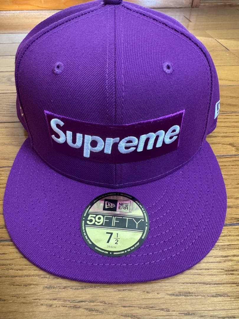 Supreme 59FIFTY パープル　キャップ サイズ　7 1/2