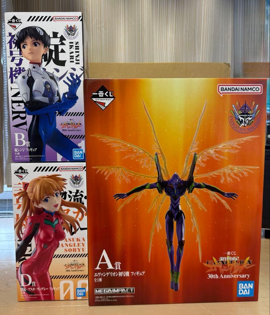 〖新品·未開封〗一番くじ エヴァ 30th A・B・D賞 フィギュア