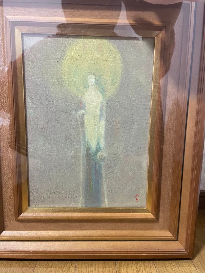 作:全和鳳　『百済観音』 F4号　油彩画