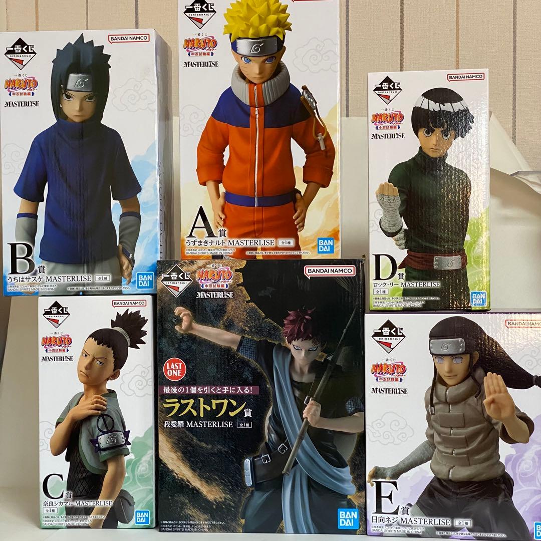 NARUTO 一番くじ 中忍試験編A賞〜E賞＋ラストワン賞 6点フルコンプセット