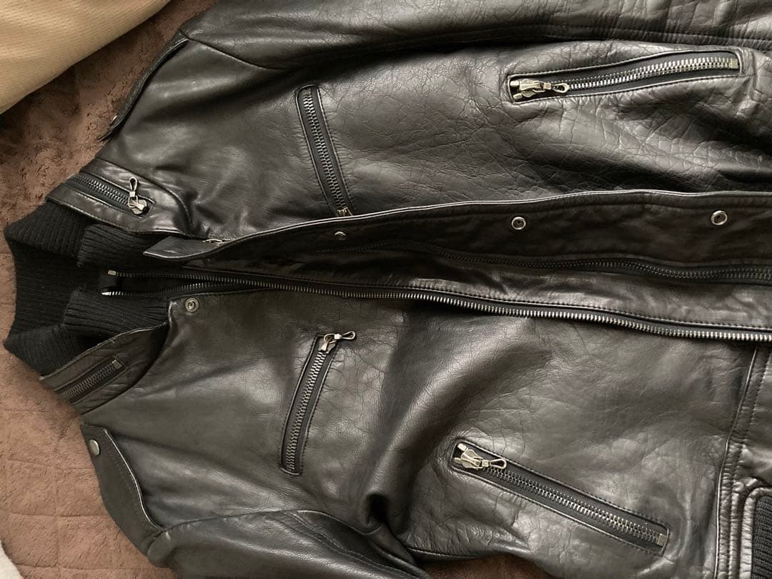 超名作・希少サイズ48】シェラック 赤西仁着 レザーライダース 有閑