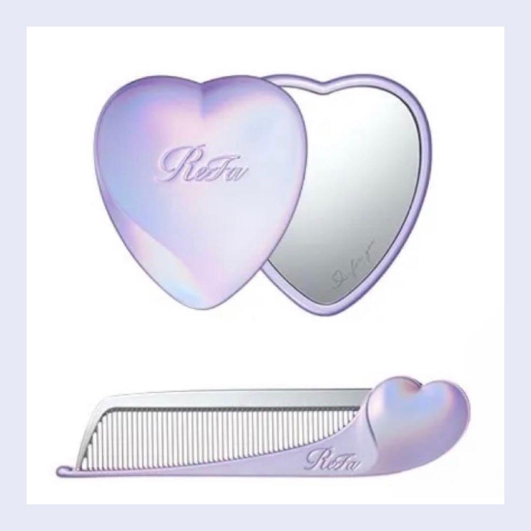 ReFa ハート型ヘアブラシ ミラー付き