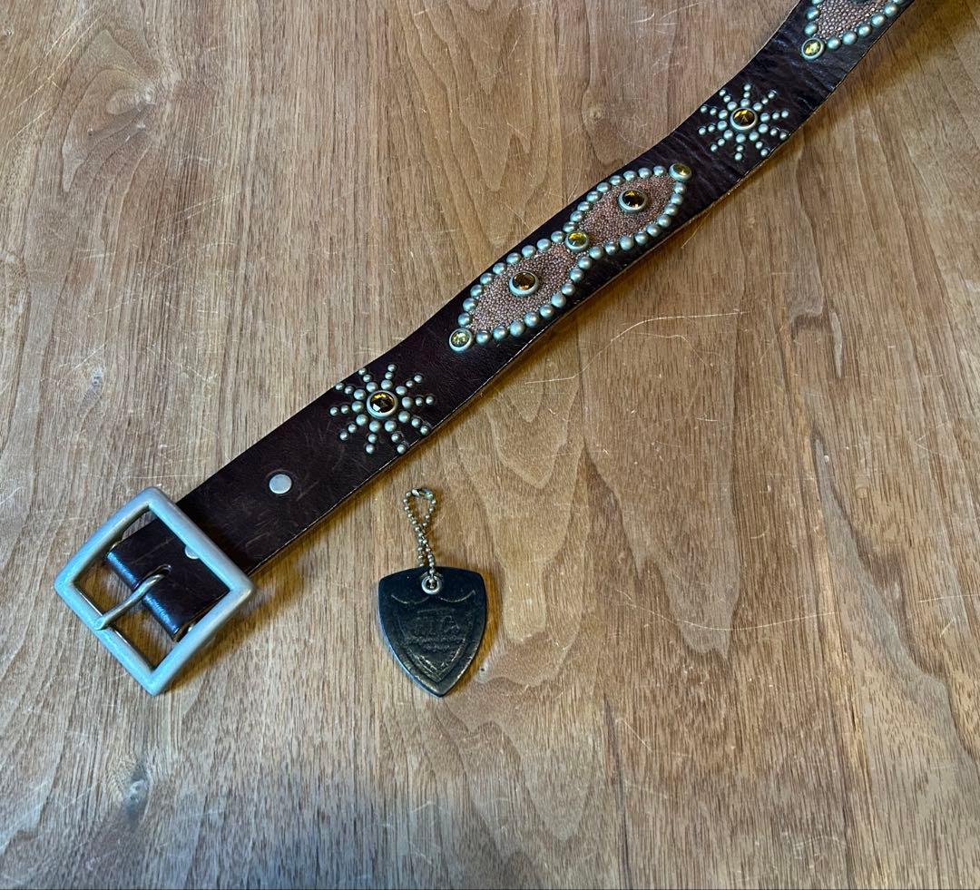 HTC スタッズベルト ブラウンベース 36inch バックル付 HTC【スタッズベルト】 | LARGE LAB TOWN