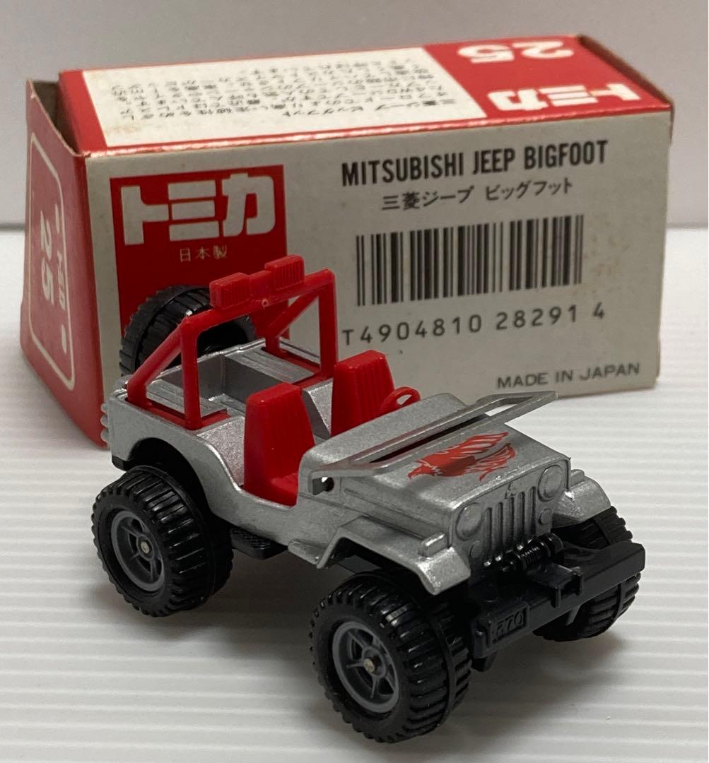 トミカNo.25三菱ジープ ビッグフット 日本製 新品未使用品 絶版品