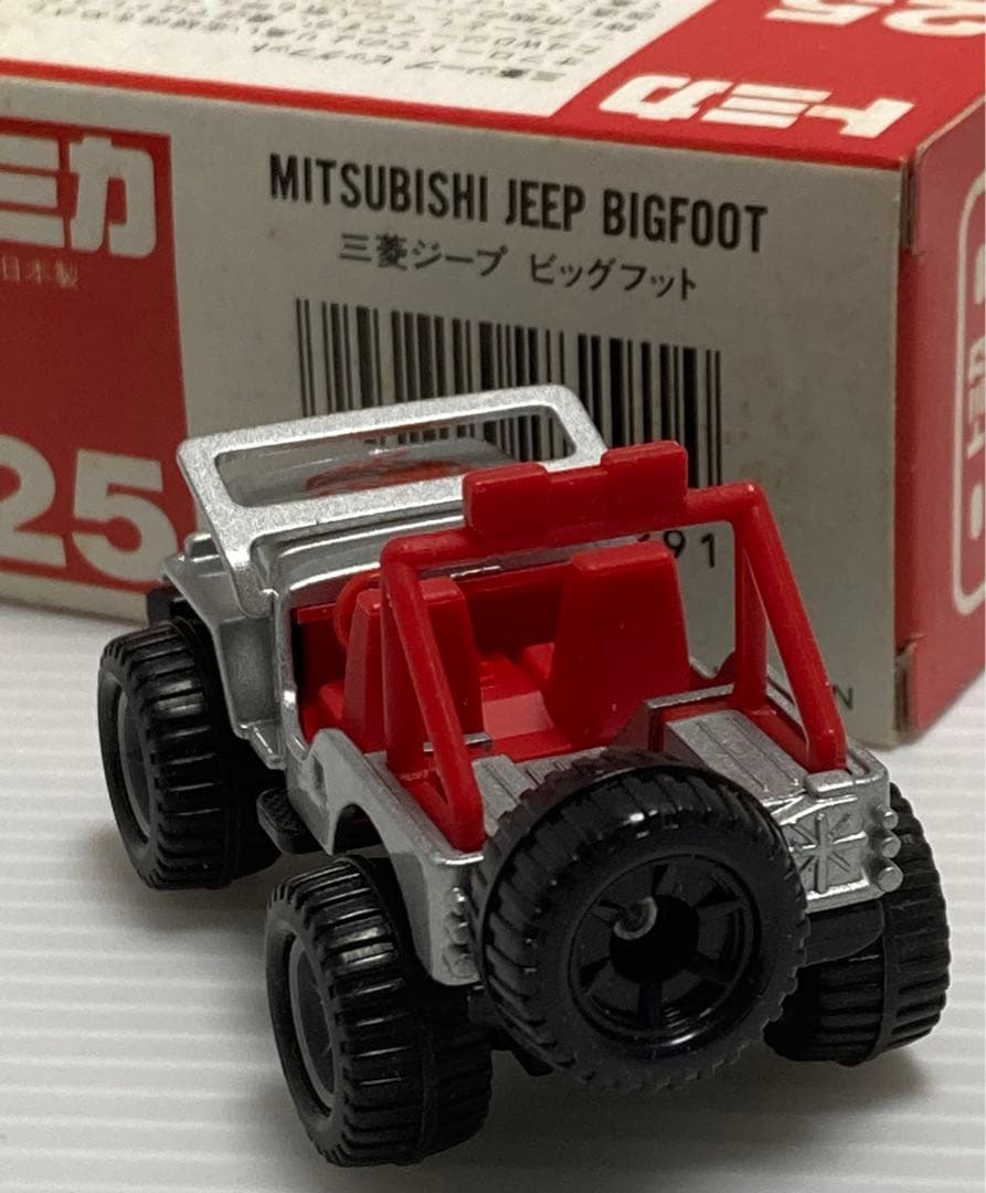 トミカNo.25三菱ジープ ビッグフット 日本製 新品未使用品 絶版品