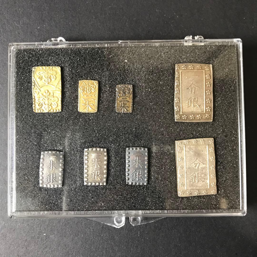 江戸昭和金銀貨コレクション 12種 木製ケース付き
