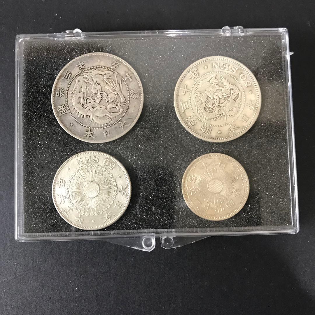 江戸昭和金銀貨コレクション 12種 木製ケース付き