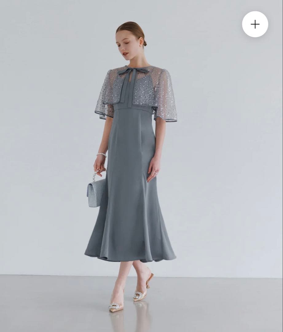 新作）LEJA スパンコールビジューボレロマーメイドドレス　Sサイズ