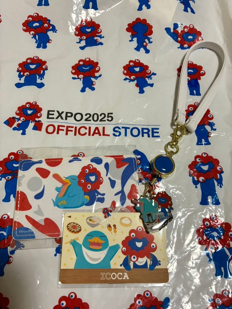 【終売品】大阪万博限定ICOCA＆合皮パスケースセット