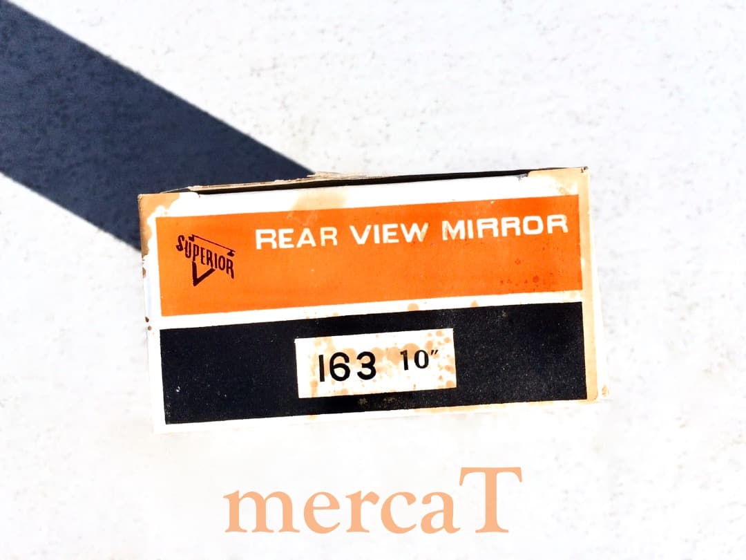 A-品-スクラッチ】70s当時物NOSビンテージラウンドミラー ミラーのみ1