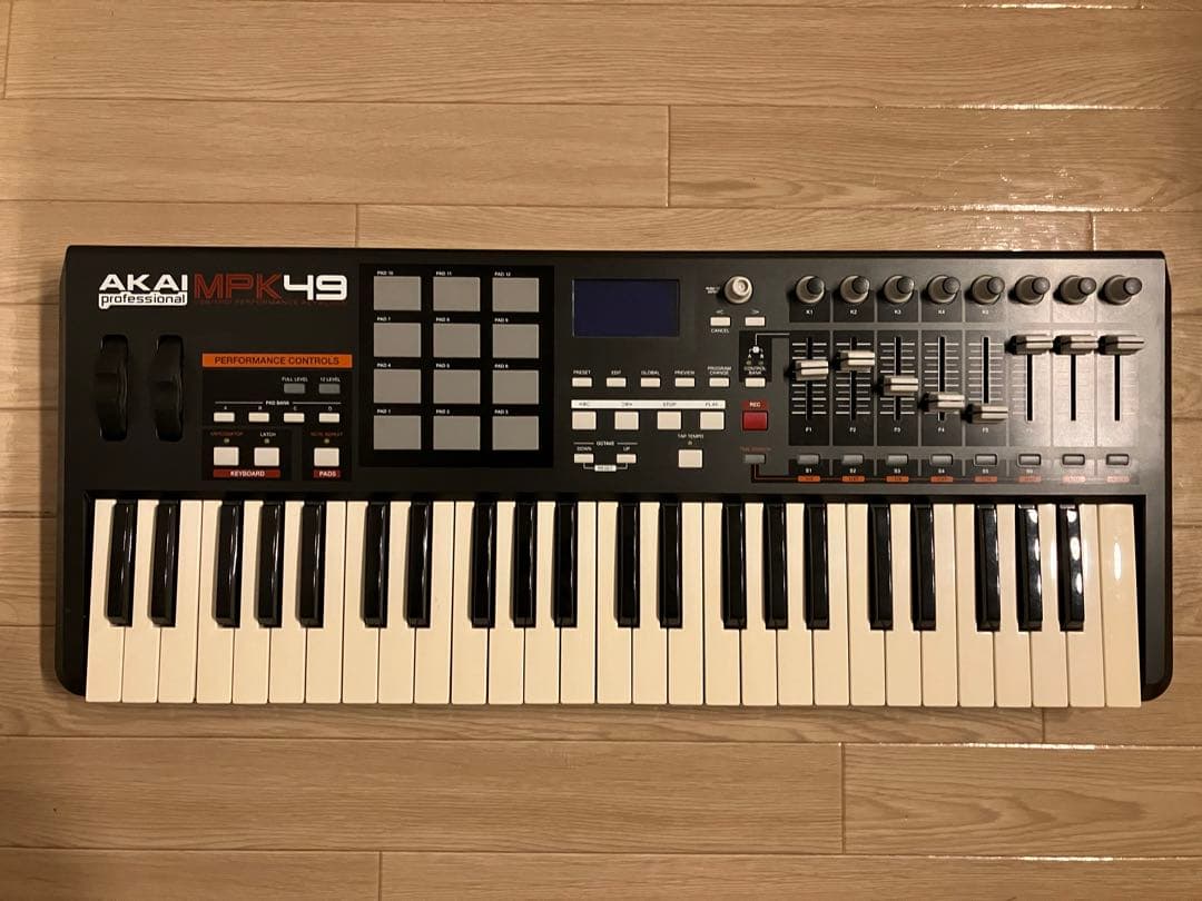 akai mpk 49 midi キーボード