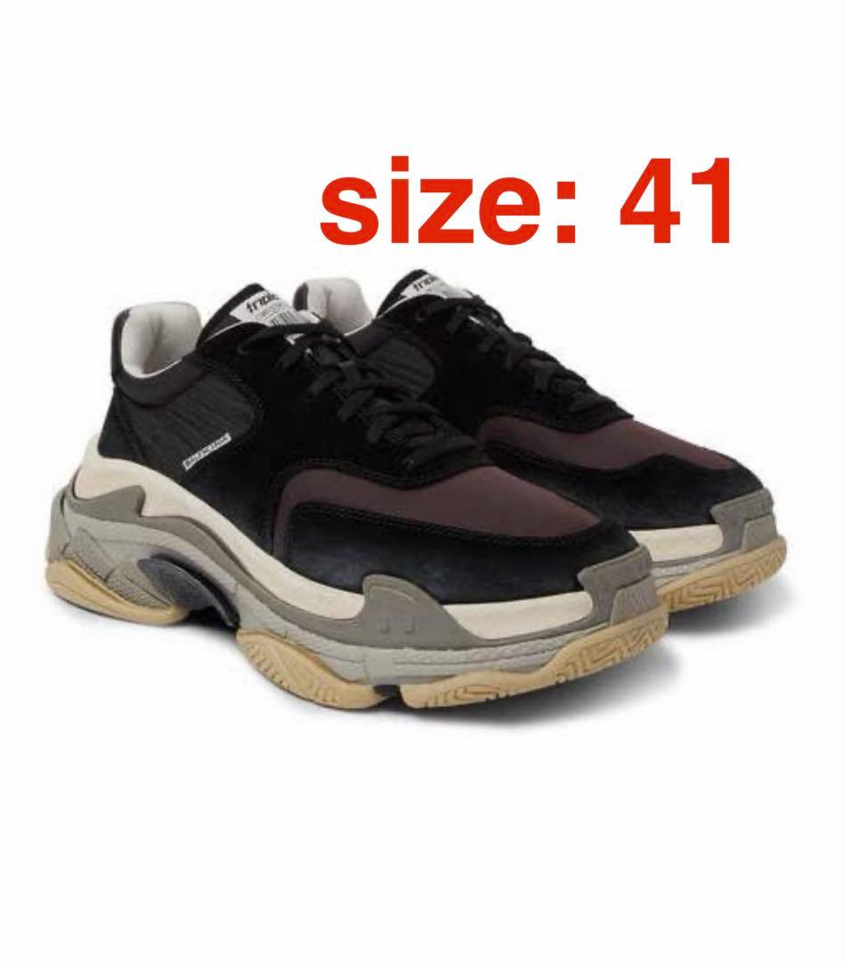 新品　BALENCIAGA Triple S ブラック/パープル