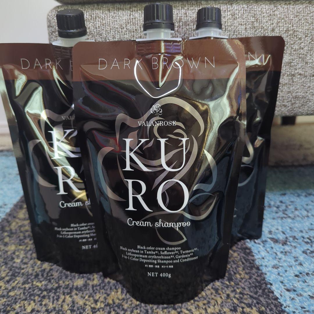 VRクロクリームシャンプー ダークブラウン 400g