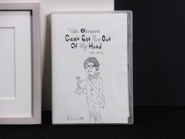 現代アート 奥村雄樹　直筆サイン『君を忘れられない』水彩 DVD付 0718A