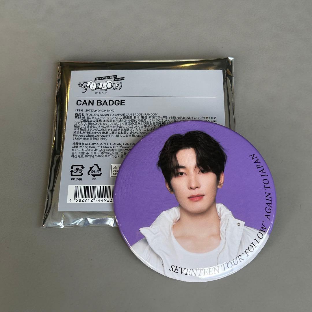 セブチ SEVENTEEN FOLLOW TO JAPAN 缶バッジ ウォヌ