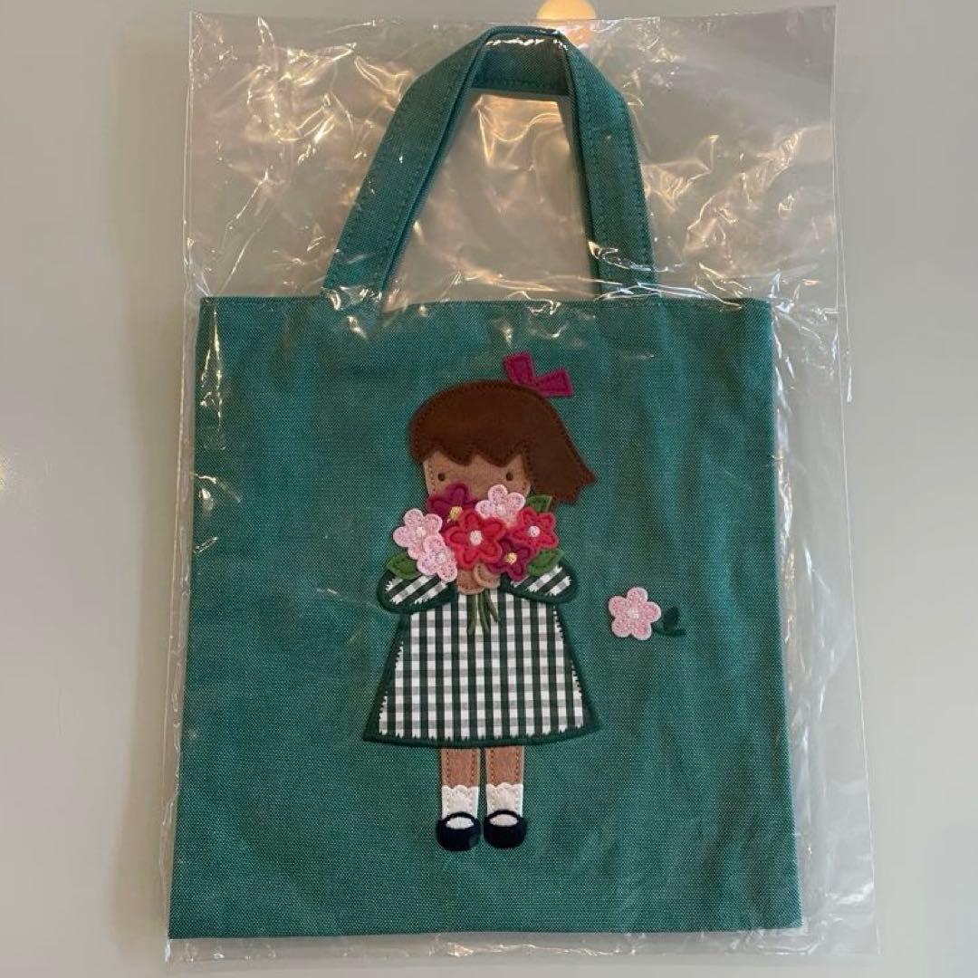 ファミリア★ファミリアショー★デニムミニトートバッグ★新品★familiar★緑