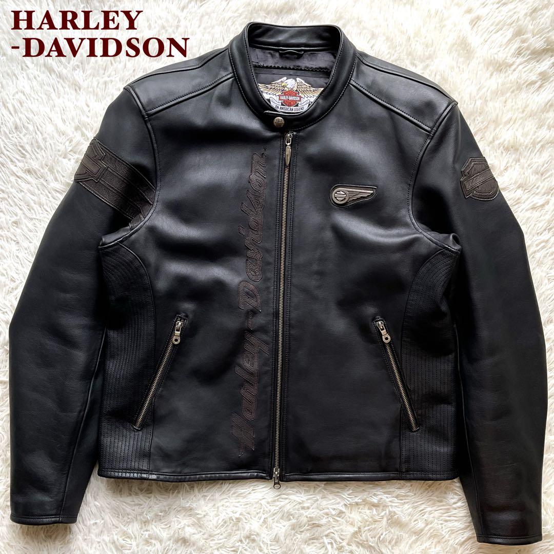 美品✨ハーレーダビッドソン　レザージャケット　シングルライダース　本革　ブラック 2026年最新】Yahoo!オークション -ハーレーダビッドソン レザー