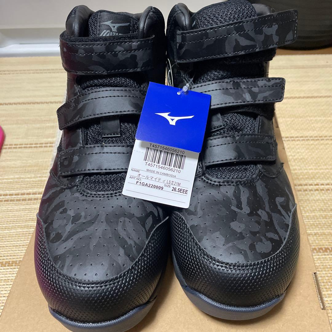Mizuno ブラックカモフラージュ 安全靴 ハイカット