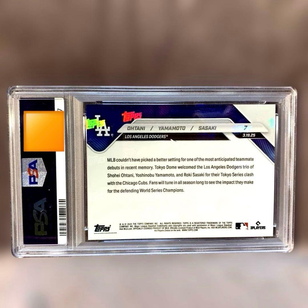 PSA10 大谷翔平 山本由伸 佐々木朗希 2025 TOPPS 東京シリーズ - メルカリ