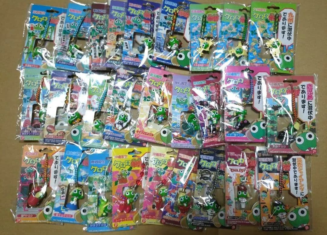 ケロロ軍曹　ご当地ストラップ　27点セット
