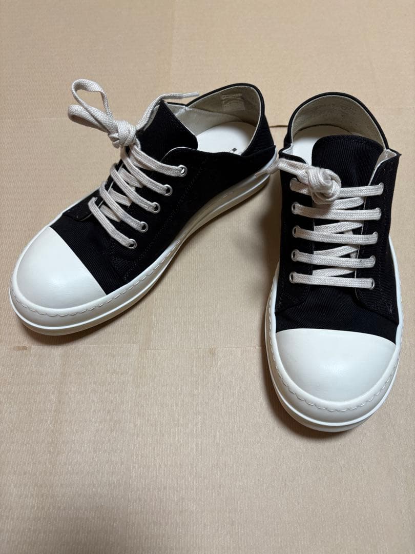 靴 RICKOWENS DRKSHDW SLIP ON BLACK/MILK リックオウエンス ダークシャドウ Rick Owens DRKSHDW Rick Owens