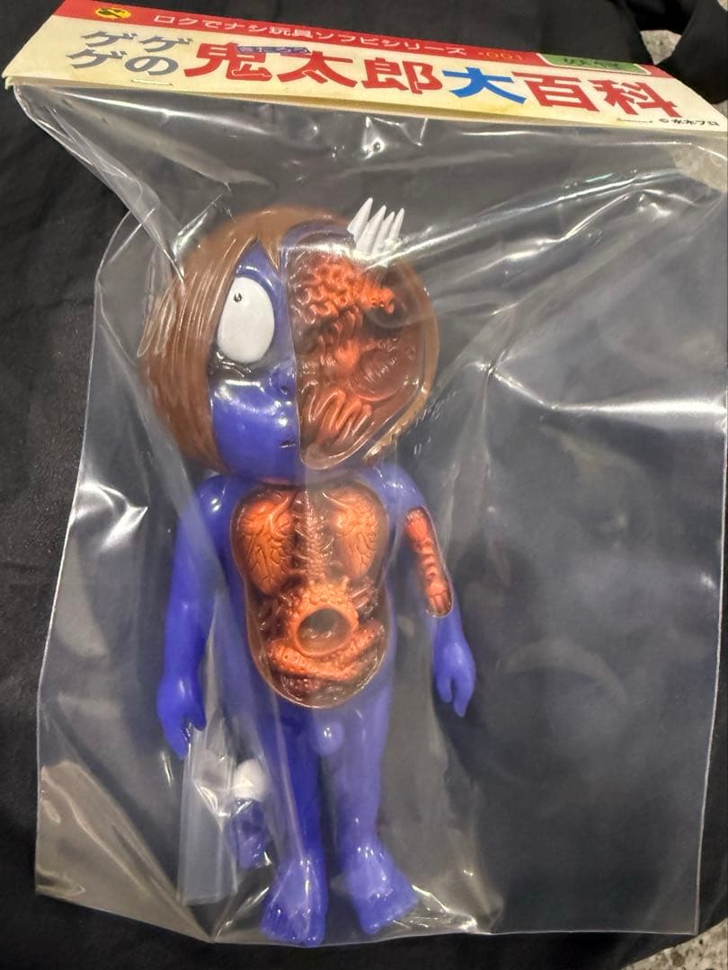 鬼太郎大百科 鬼太郎解剖図 ソフビ サーマルカラー