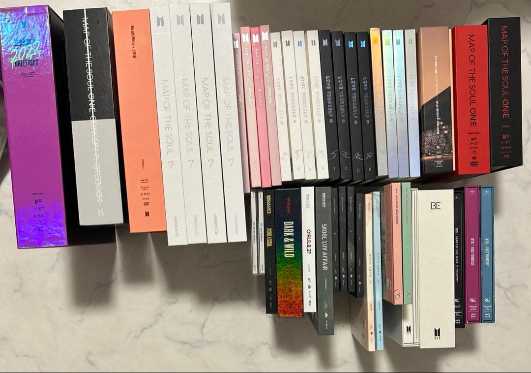 BTS アルバム　CD シーグリ Memories 写真集 まとめ売り トレカ BTSグッズ フォト カード 7枚 セット トレカ 防弾少年団 バンタン 写真