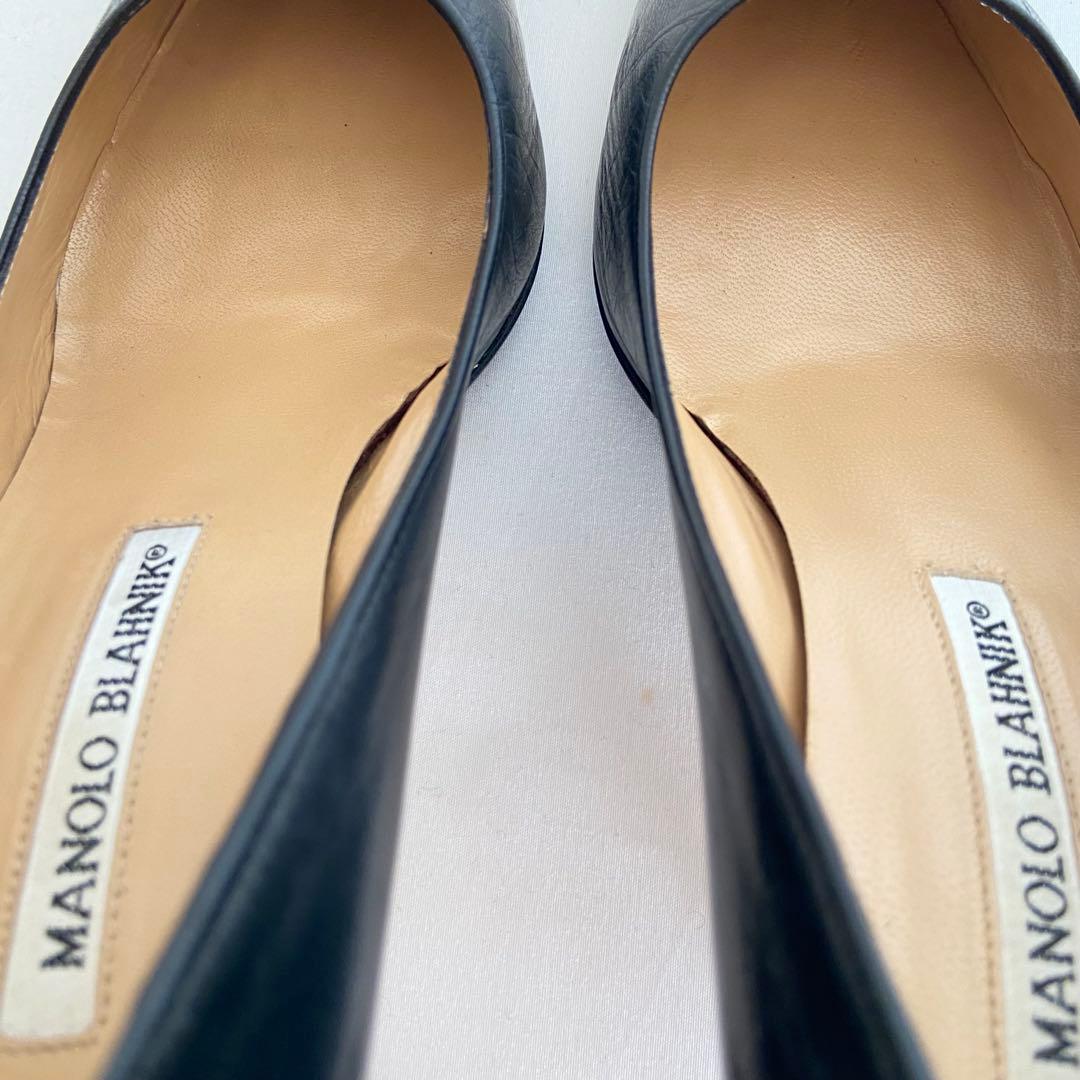 極美品✨Manolo Blahnik マノロブラニク BBパンプス 黒 38 - メルカリ