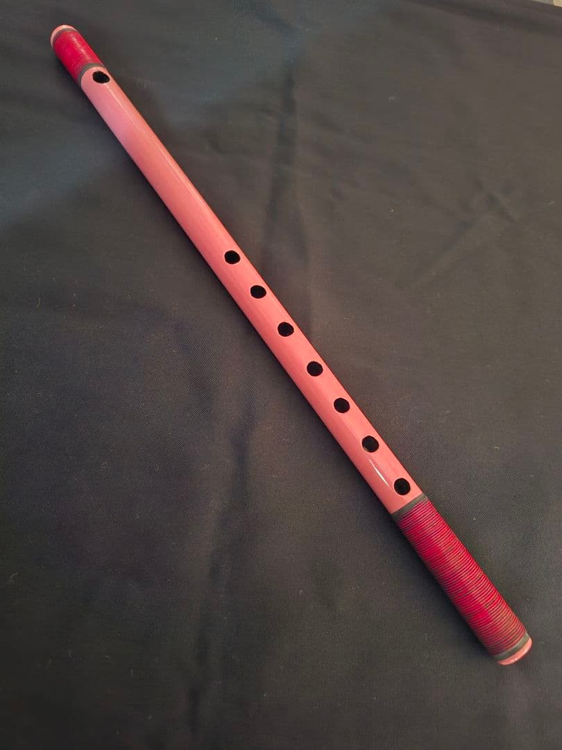 篠笛　古典調　7穴　四本調子　天地籐巻き