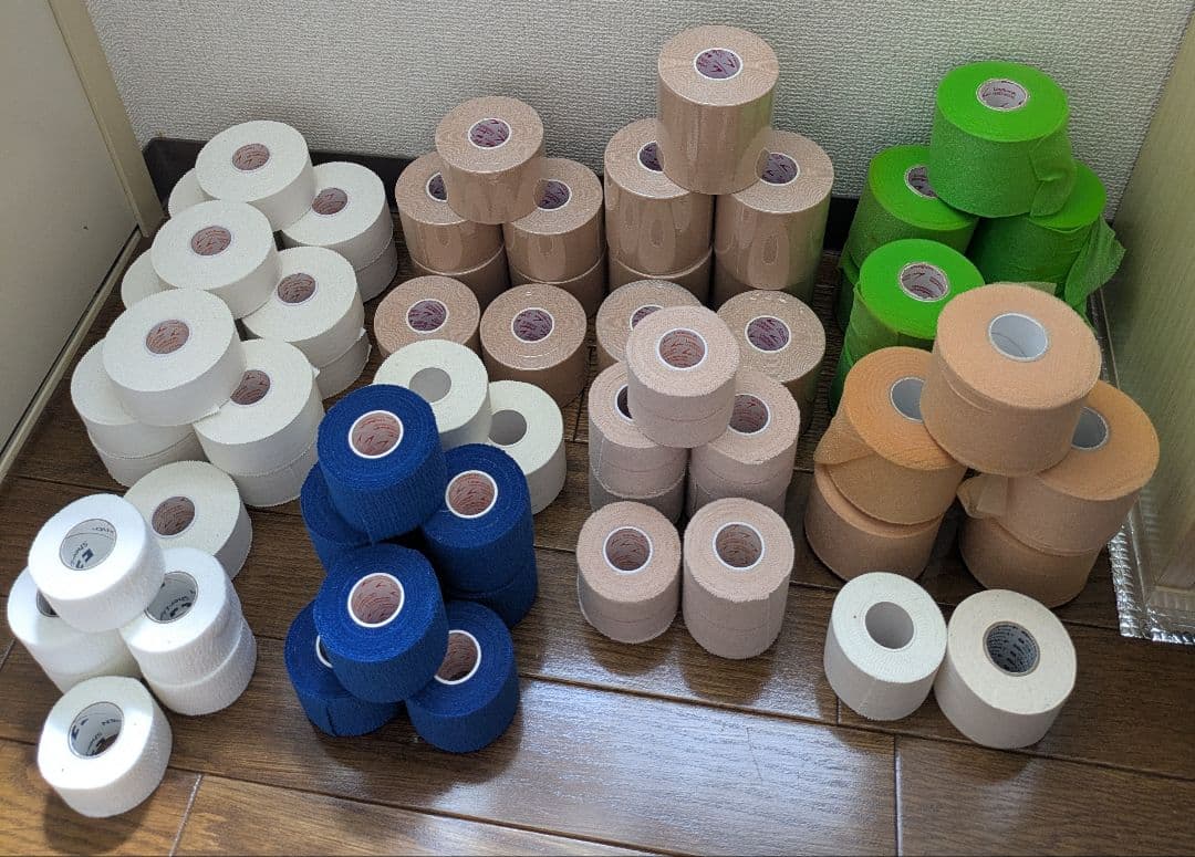 アンダーラップ、テーピングテープなど