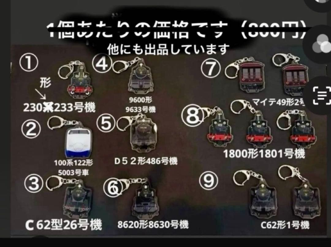 京都鉄道博物館限定］鉄道シリーズトレーディングキーホルダー - メルカリ