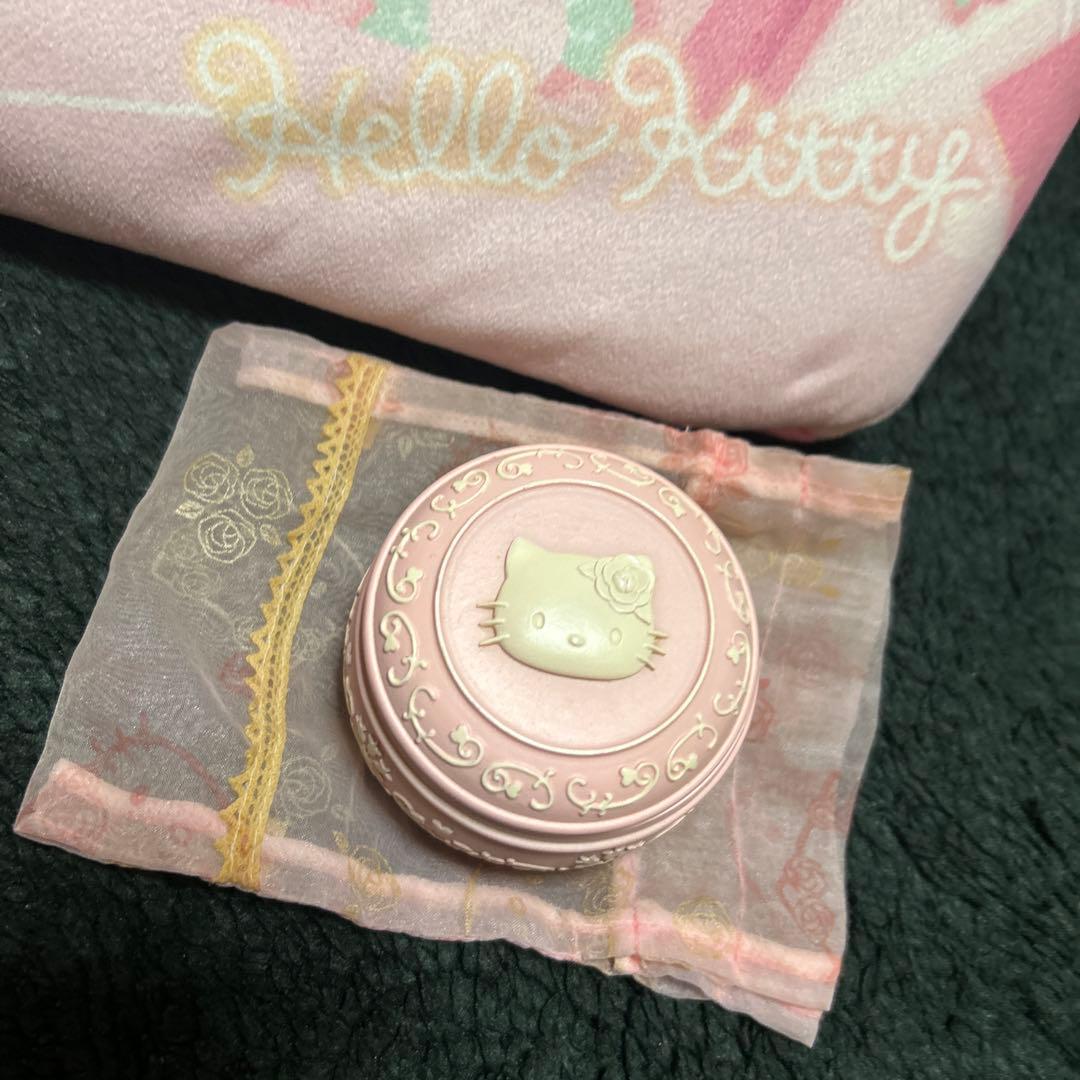 ハローキティガングロヒヤケ小物入れ陶器2002 当時物レア