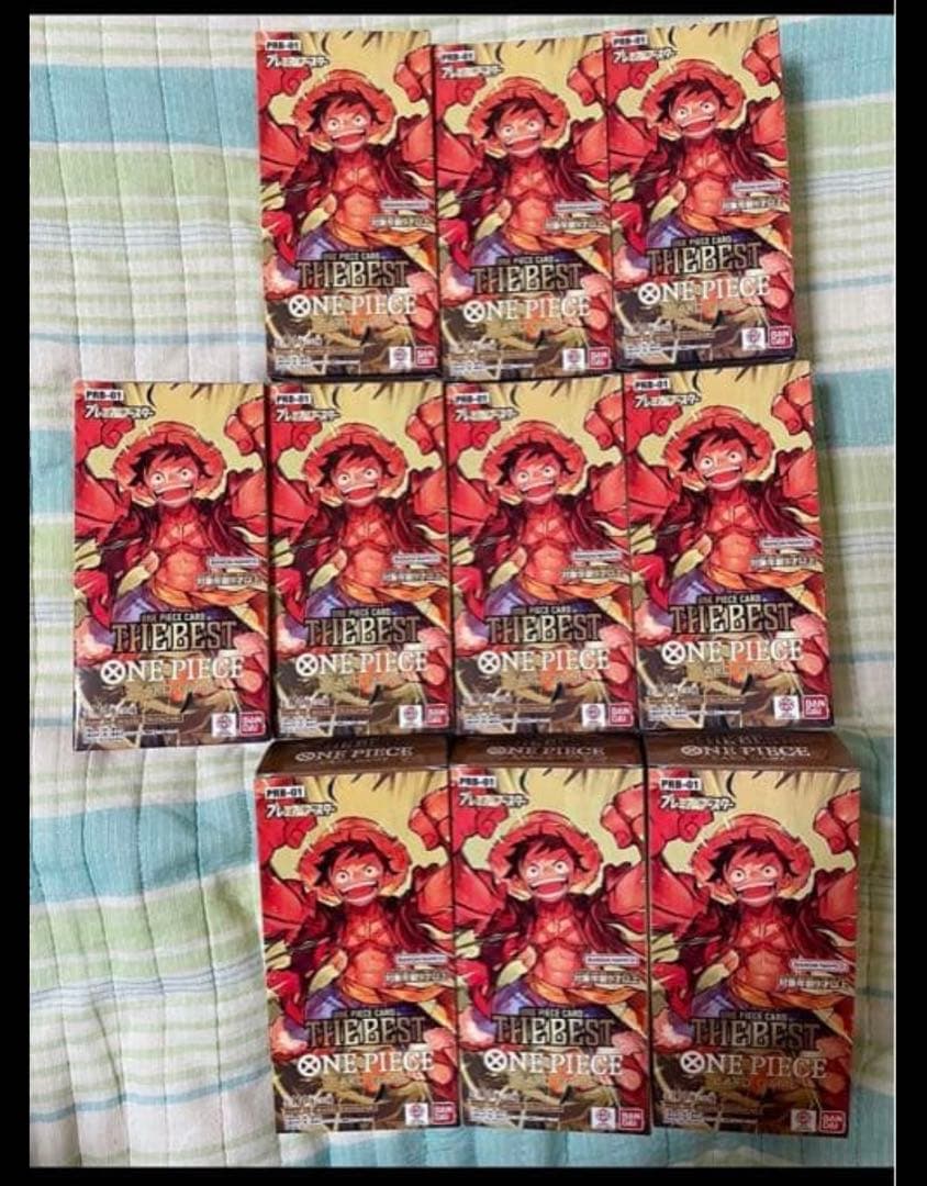 ワンピースカード ベスト 10box テープカット②