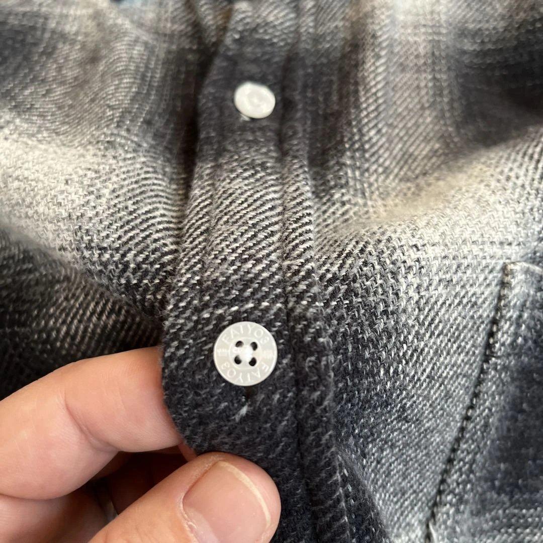 最終値下げ！F.A.T. 黒チェックネルシャツ オンブレチェック