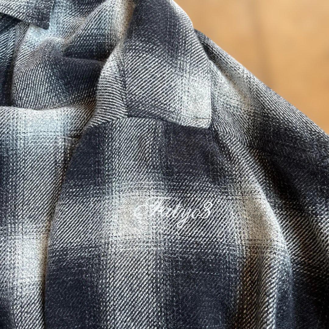 最終値下げ！F.A.T. 黒チェックネルシャツ オンブレチェック