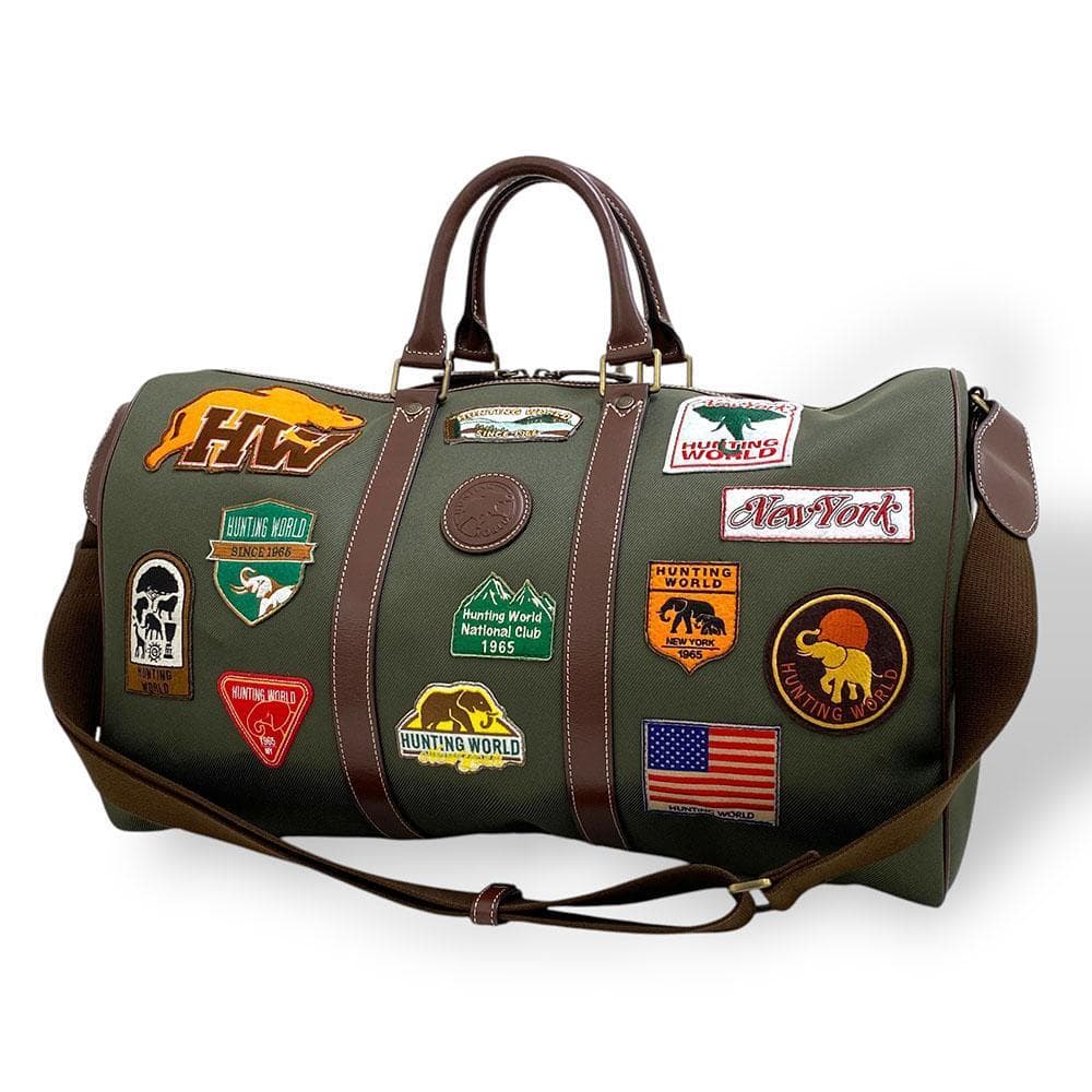 激レア】極美品 ハンティングワールド 2way ボストンバッグ ワッペン