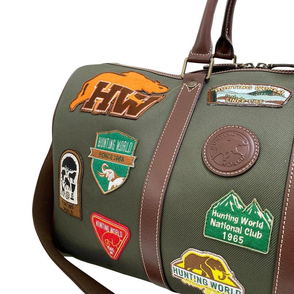 激レア】極美品 ハンティングワールド 2way ボストンバッグ ワッペン