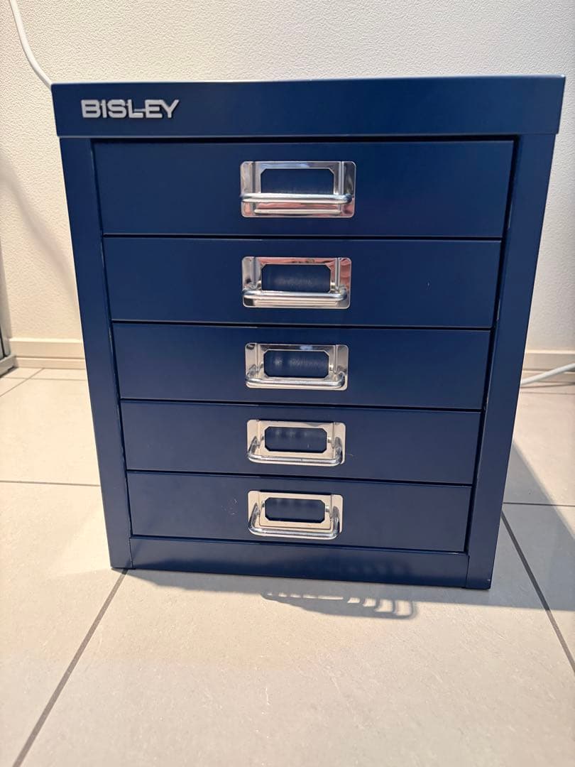 BISLEY マルチ キャビネット 5段 青 BISLEY マルチ キャビネット 5段 青 BISLEY ビスレー 12/5 A4