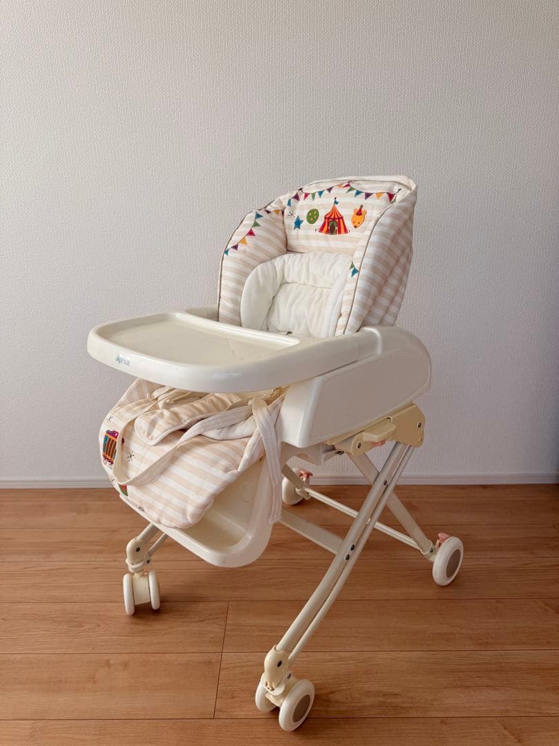 Aprica ハイローチェア　柄付シート