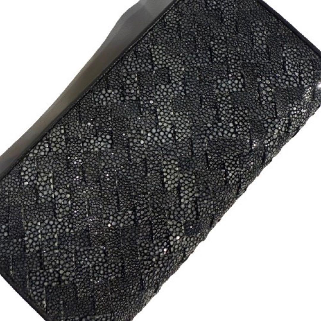 【新品】スティングレー エイ革 編み込み 長財布