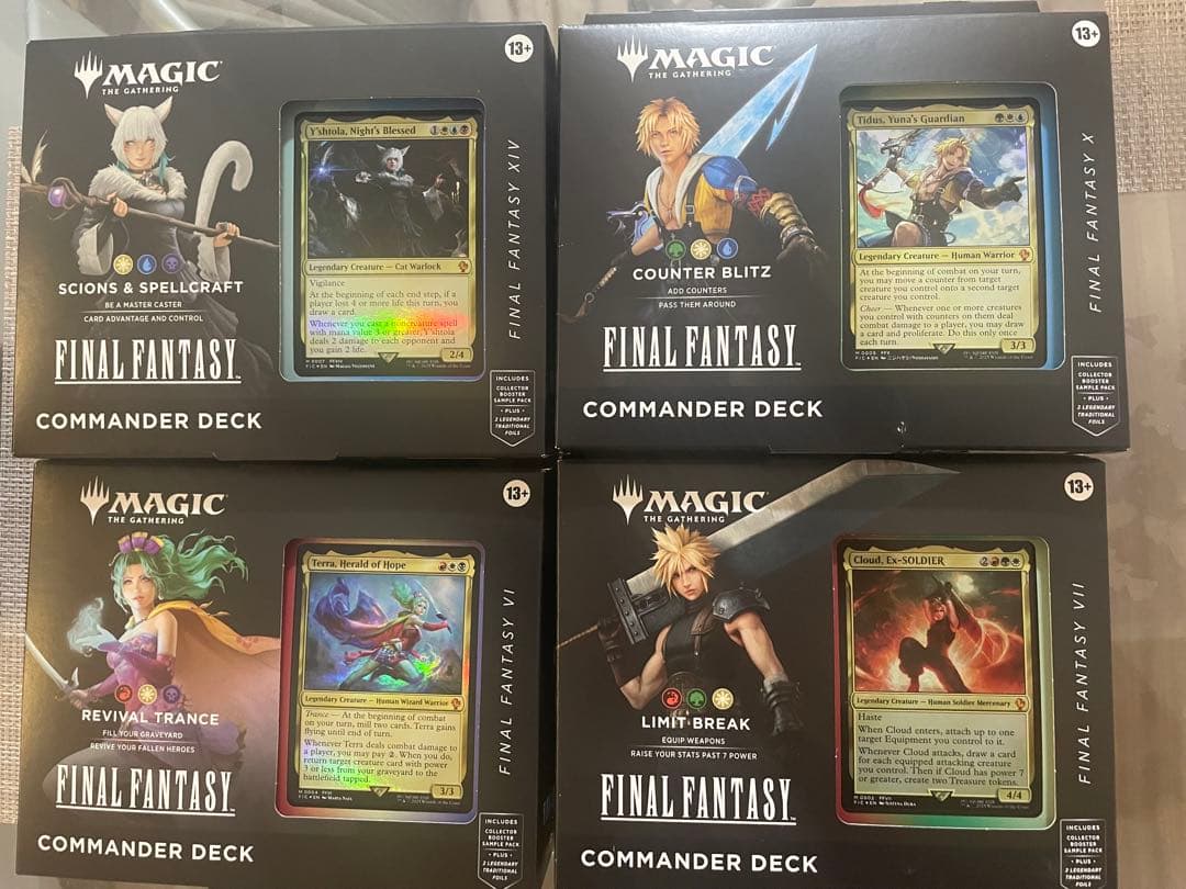 MTG FINAL FANTASY 統率者デッキ4種セット 英語版 FFコラボ