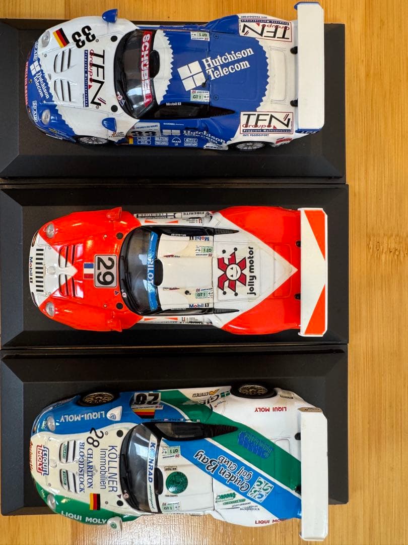MINICHAMPS】3台セットPorsche GT1 #28/29/33 ミニカー
