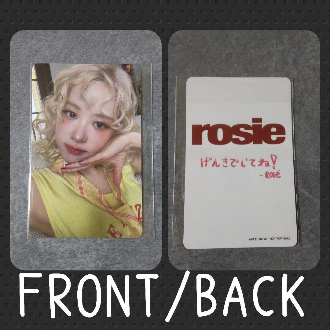 ROSE (BLACKPINK)【先着特典】【日本限定】メッセージ付きトレカ1枚