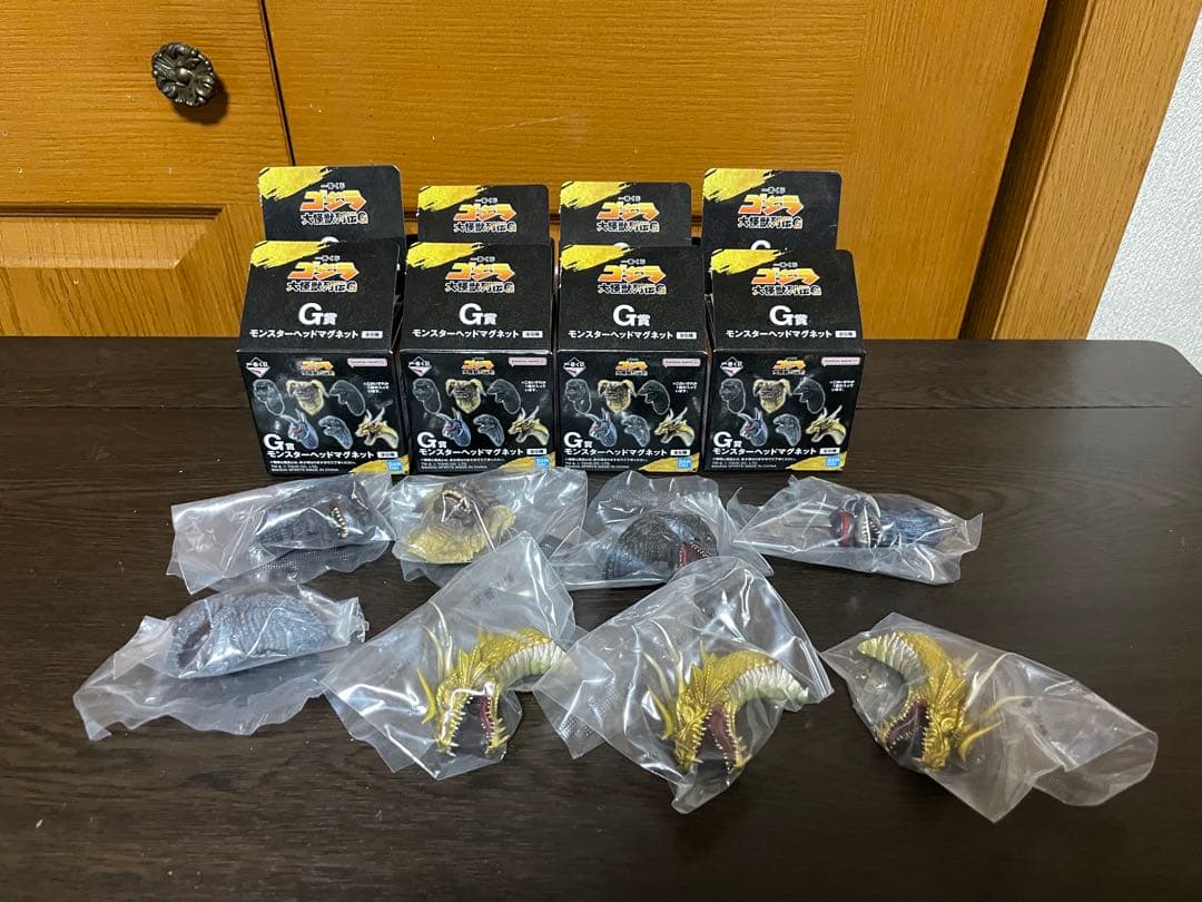 一番くじ ゴジラ モンスターヘッドマグネット 52種 67個セット