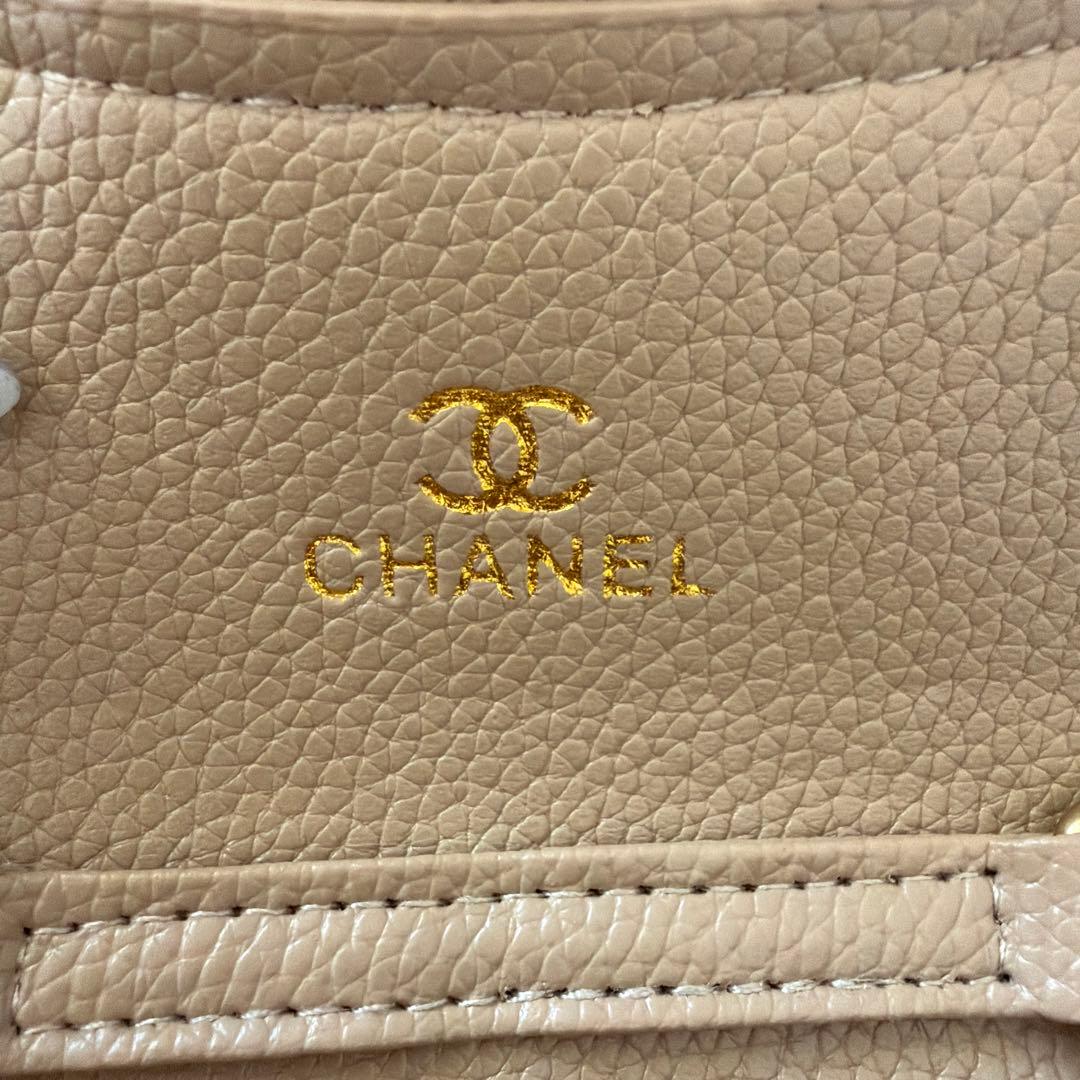 新品未使用 ノベルティーCHANEL ベージュ キルティング ショルダー