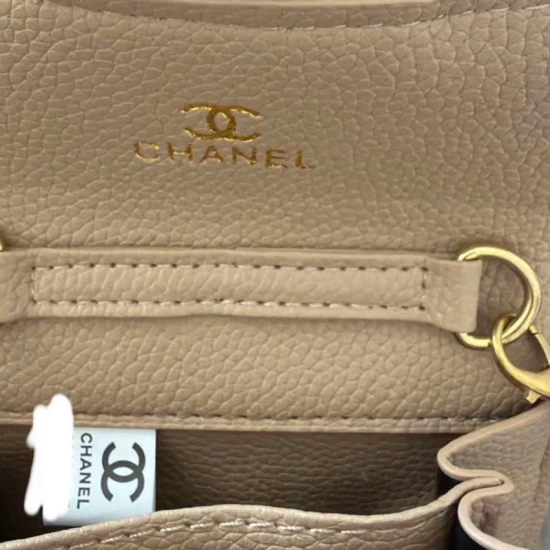 新品未使用 ノベルティーCHANEL ベージュ キルティング ショルダー